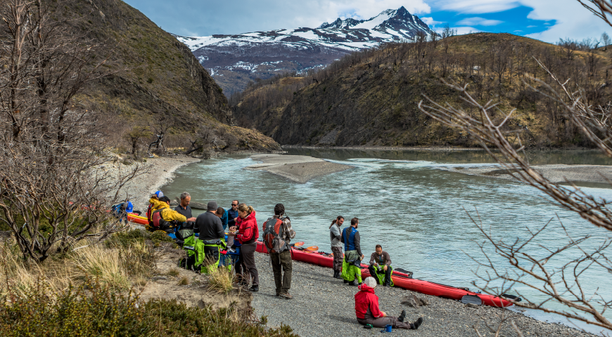Day 1 - Full day sea kayaking on Lake Grey and River Grey