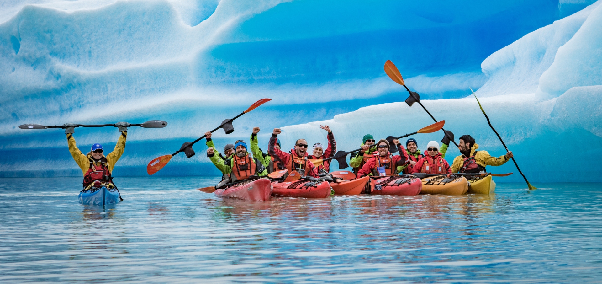 Kayaking among Iceberg and Glaciers