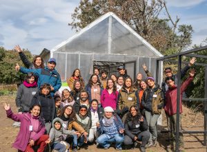 International Day against Climate Change: greenhouse workshop at the native plant nursery in Torres del Paine